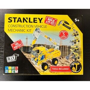 Stanley | STEM | Construction Vehicle Mechanic Kit | 180 Pieces